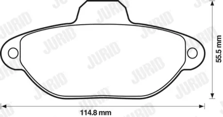 Гальмівні колодки Jurid 571749J