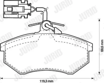 Тормозные колодки Jurid 571856J