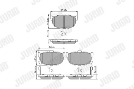 Тормозные колодки Jurid 572127J