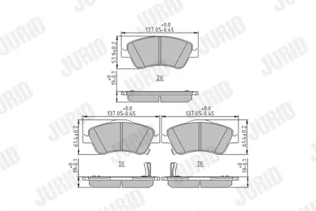 Тормозные колодки Jurid 572524J