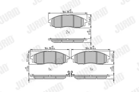 Тормозные колодки Jurid 572551J
