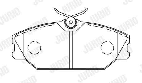 Тормозные колодки Jurid 573008J