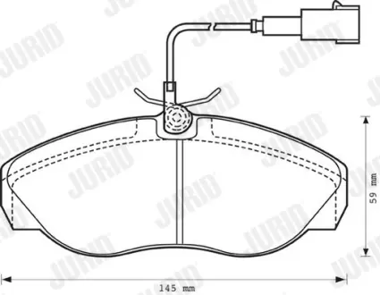 Тормозные колодки Jurid 573060J