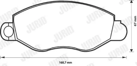 Тормозные колодки Jurid 573110D