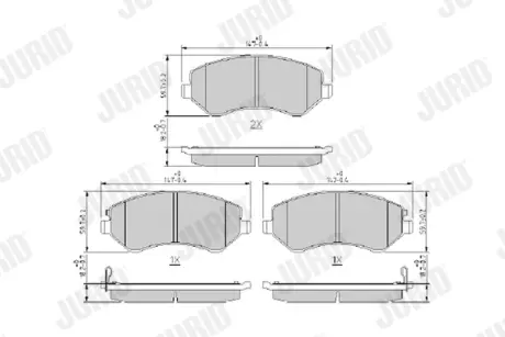 Тормозные колодки Jurid 573118J