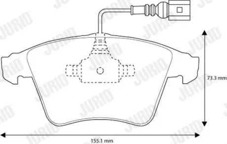 Тормозные колодки Jurid 573160J