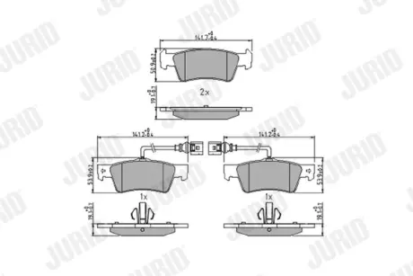 Гальмівні колодки Jurid 573301J