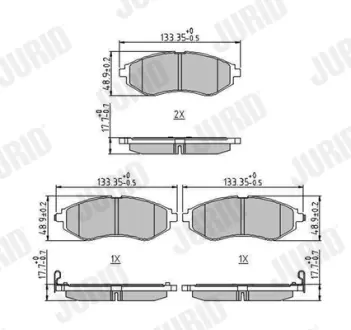 Тормозные колодки Jurid 573371J