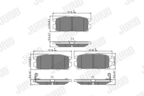 Тормозные колодки Jurid 573386J