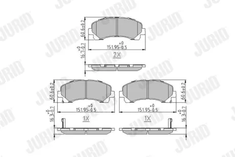 Тормозные колодки Jurid 573467J