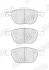 FORD гальмівні колодки передн.C-Max,Focus II,III,Kuga I,II Mazda 3,5,Volvo 03- Jurid 573753J (фото 1)