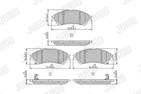 Тормозные колодки Jurid 573777J