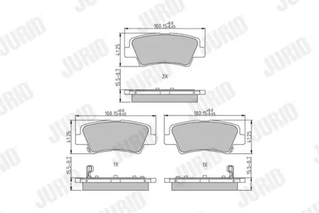 Тормозные колодки Jurid 573816J