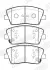 KIA Комплект гальмівних колодок STINGER (CK) 2.0 T-GDI 17- Jurid 573819J (фото 2)