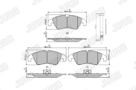 Тормозные колодки Jurid 573944J