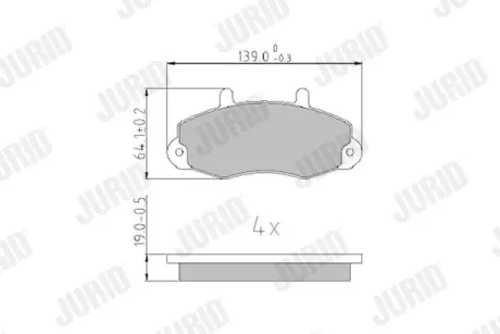 Тормозные колодки Jurid 573950J