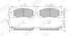 SUBARU гальмівні колодки передн FORESTER 18-, IMPREZA 16-, XV 17- Jurid 574044J (фото 3)