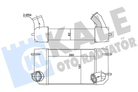 LANDROVER Інтеркулер Defender,Discovery I 2.5TD 90- Kale 116200