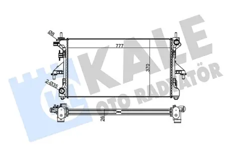 CITROEN радіатор охолодження Jumper,Peugeot Boxer 3.0HDI 06- Kale 305600