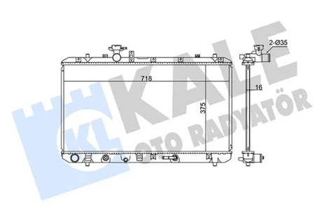 SUZUKI Радіатор сист. охолодження SX4 1.6 06-, Fiat Sedici Kale 342120