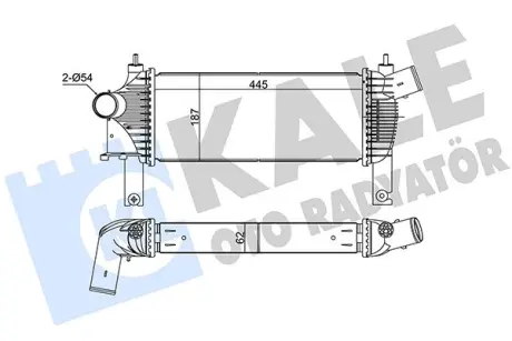 NISSAN Інтеркулер Navara,Pathfinder 2.5dCi 05- Kale 342355