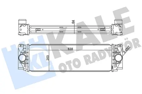 DB Інтеркулер Sprinter 2.2CDI 06-,VW Crafter 2.5TDI 06- Kale 342800