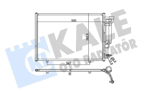 FORD Радіатор кондиціонера (конденсатор) з осушувачем Fiesta VI 08 Kale 342870