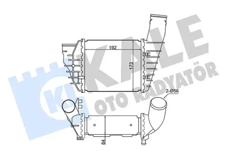 VW Інтеркулер Audi A4, Passat, Skoda SuperB I 2.5TDI 97- Kale 344725