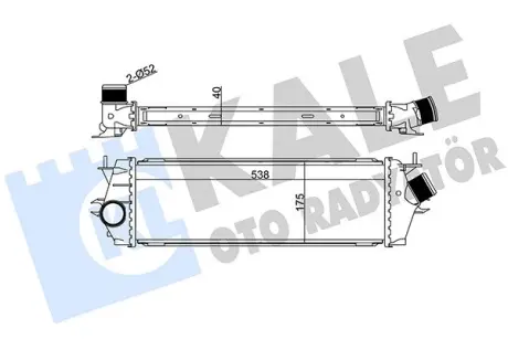 RENAULT Інтеркулер Trafic II 2.0/2.5dCi 01-, Opel Vivaro Kale 345030