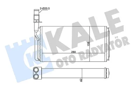 FIAT радіатор опалення Croma,Alfa Romeo 164,Lancia Kale 346375