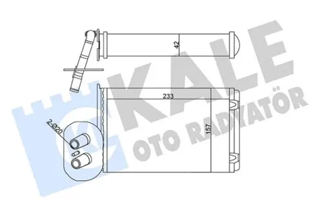 VW Радіатор опалення з кондиціонером T4 90- Kale 346445