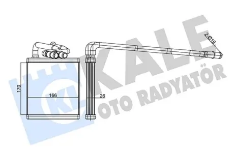 FORD Радіатор опалення Fiesta VI 09- Kale 346545