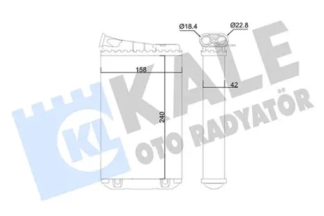 OPEL Радіатор опалення Omega B Kale 346820