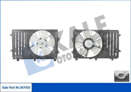 TOYOTA Вентилятор радіатора Auris 1.4 D-4D 01- Kale 347435