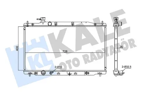 HONDA Радіатор охолодження CR-V III 2.0 07- Kale 347725
