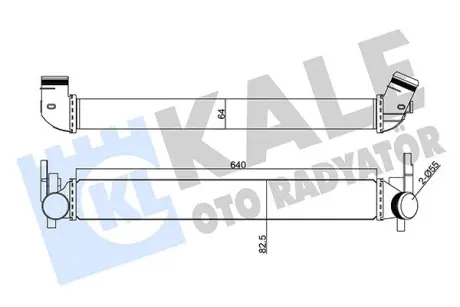 VW Інтеркулер Audi A1, Polo, Skoda Fabia II, Rapid, Roomster 1.2/1.6TDI 09- Kale 350870