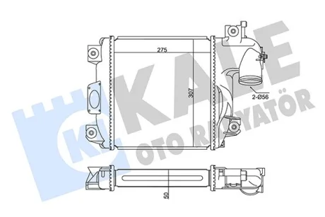 TOYOTA інтеркулер Hilux VII 2.5/3.0D-4D 05- Kale 350890