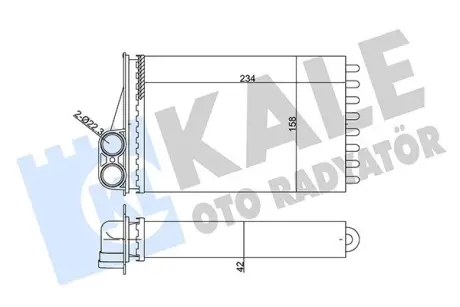 PEUGEOT Радіатор опалення 207 Kale 352055