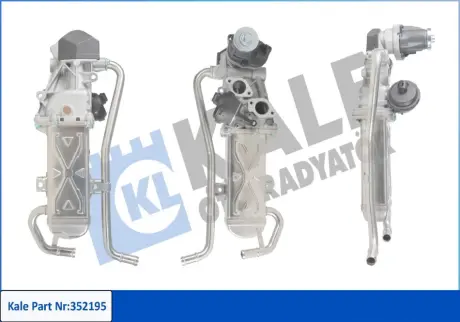 VW клапан EGR Audi A1/3,Skoda Fabia II,Roomster,Polo 1.2/1.6TDI 09- Kale 352195