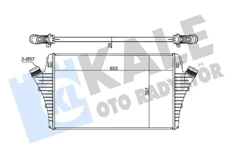 OPEL Інтеркулер Signum, Vectra C 1.9CDTI, Fiat, Cadillac, Saab 9-3 Kale 352355