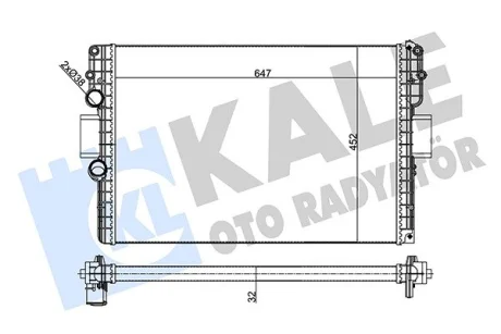 IVECO Радіатор системи охолодження двигуна DAILY IV 06 Kale 356245