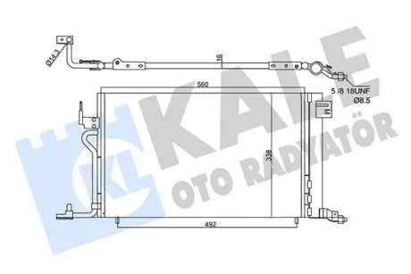 CITROEN Радіатор кондиціонера (конденсатор) Berlingo, Xsara, Peugeot 306, Partner Kale 358450