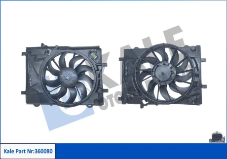CHEVROLET Вентилятор радіатора (з дифузором) AVEO 1.2, 1.4 11 Kale 360080