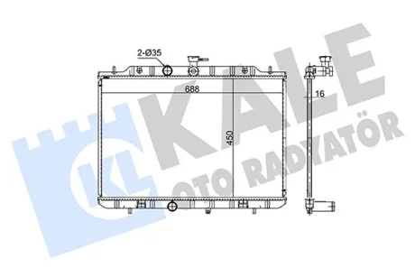 NISSAN Радіатор охолодження X-TRAIL II 2.0 4x4 07 Kale 362330