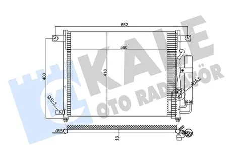 CHEVROLET Радіатор кондиціонера (конденсатор) Aveo 03- Kale 377000