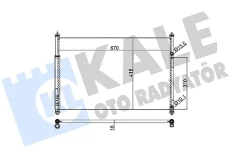 SUZUKI радіатор кондиціонера (конденсатор) Grand Vitara II 1.6/3.2 05- Kale 383000