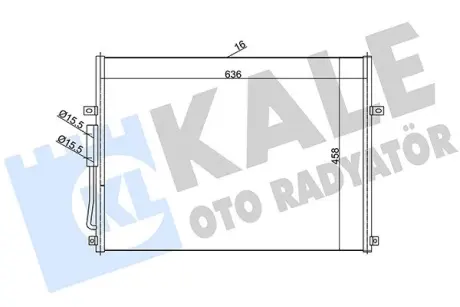 JEEP Радіатор кондиціонера (конденсатор) Grand Cherokee II 2.7CRD/4.7 99-03 Kale 385700