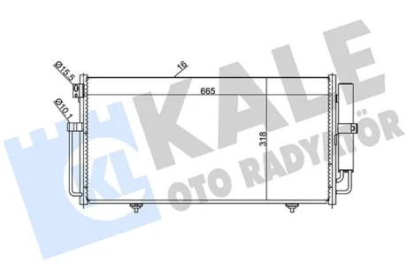 SUBARU Радіатор кондиціонера (конденсатор) Impreza 00 Kale 389600