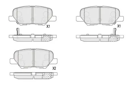 Гальмівні колодки KAVO KBP-5551