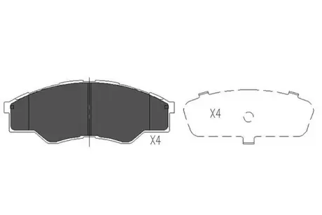 Тормозные колодки KAVO KBP-9102